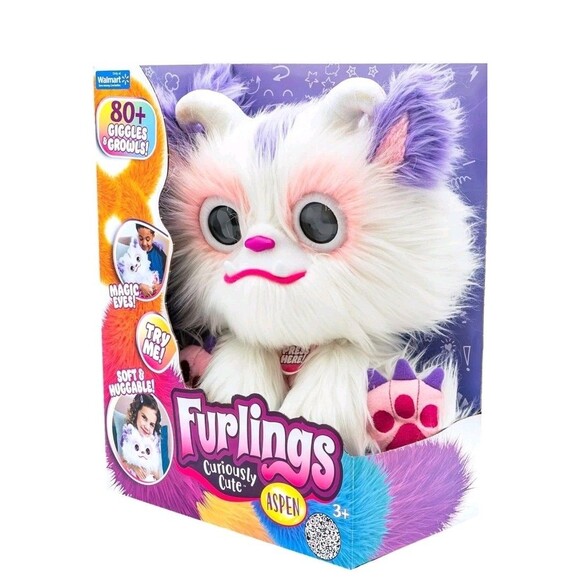 Furlings Aspen Interactive Yeti Plush Toy 13" 80+ Sounds Animations Kids 3+ NWT - Picture 6 of 8